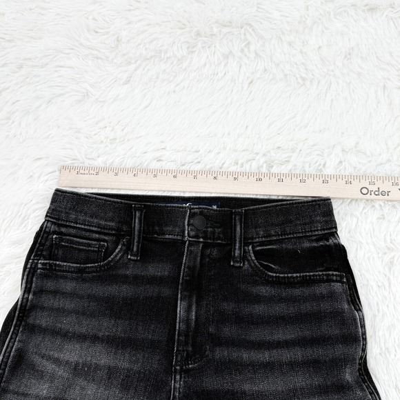 Hollister‎ Women's Size 26 Waist High-Rise Black Wash Distressed Denim Shorts - Picture 6 of 10